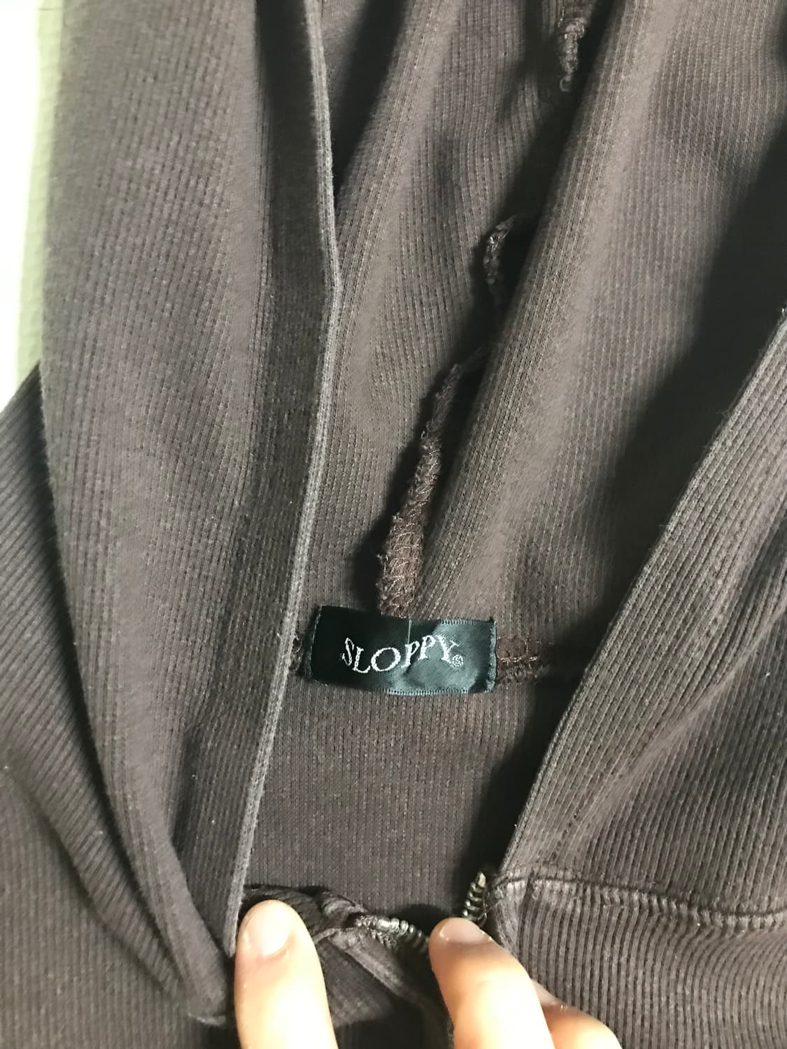 빈티지 브라운 후드집업 상품이미지3