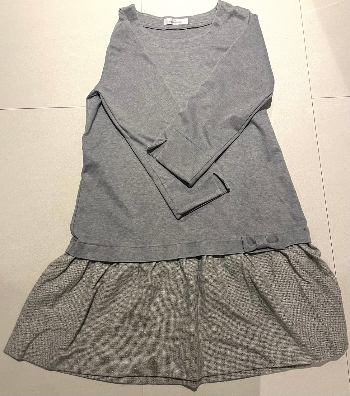 일본 레이어드 스타일 7부 원피스 상품이미지1