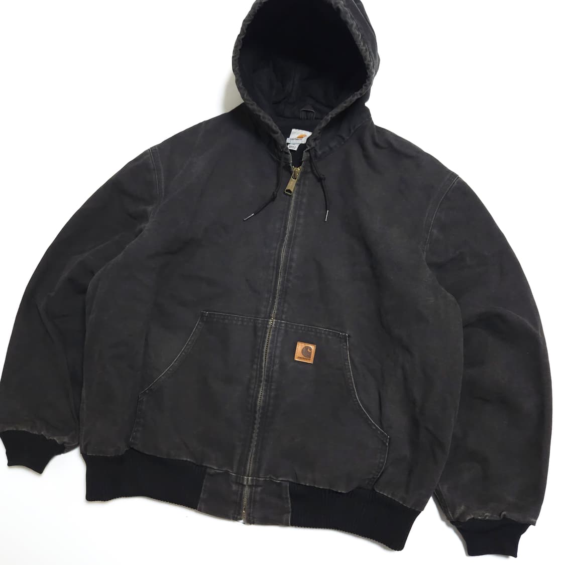 칼하트 OG J130 샌드스톤 덕액티브 워크 자켓 블랙 상품이미지2