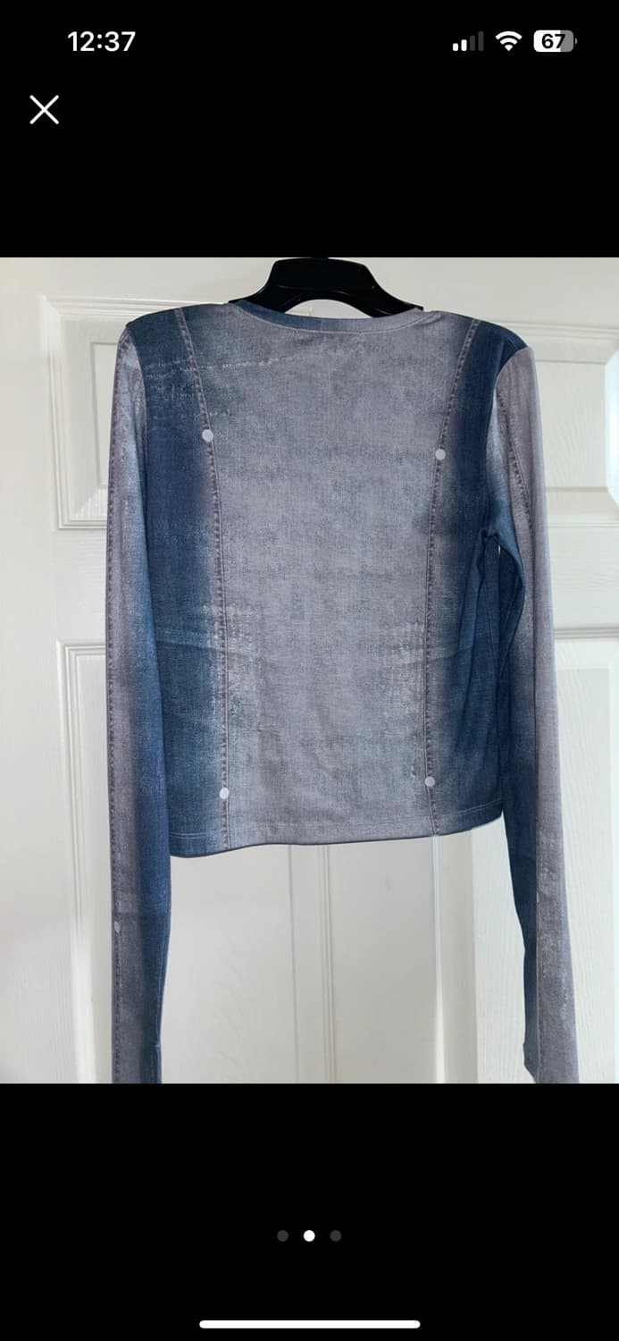 YUSE 데님 스타일 긴팔 상품이미지3