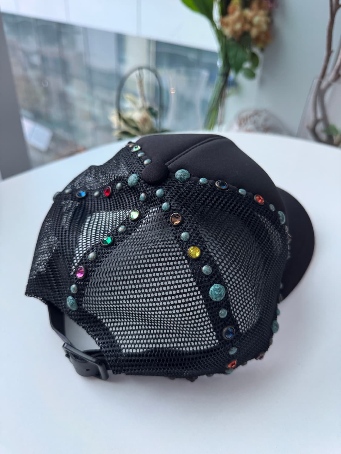 데님티어스 라인스톤 잼스톤 트러커 캡 볼캡 상품이미지2