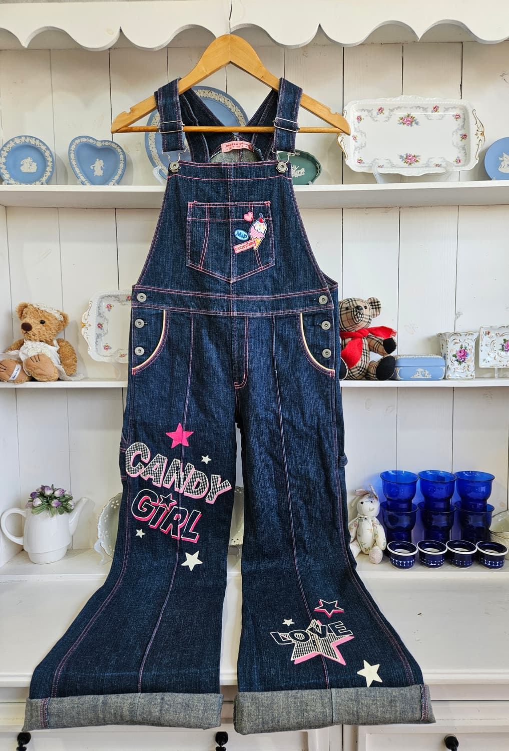 메조피아노(mezzo piano) 데님 오버롤 점프수트 상품이미지1