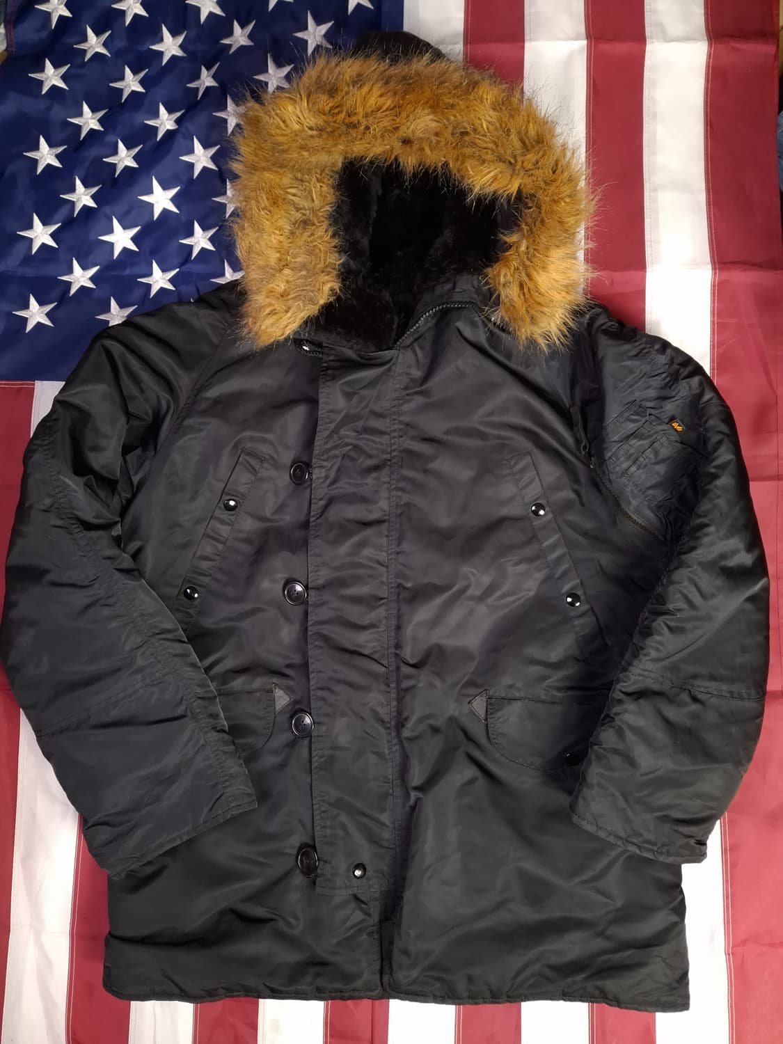 새제품급 오리지날 민수용 미공군 알파사 N-3B 파카 상품이미지1