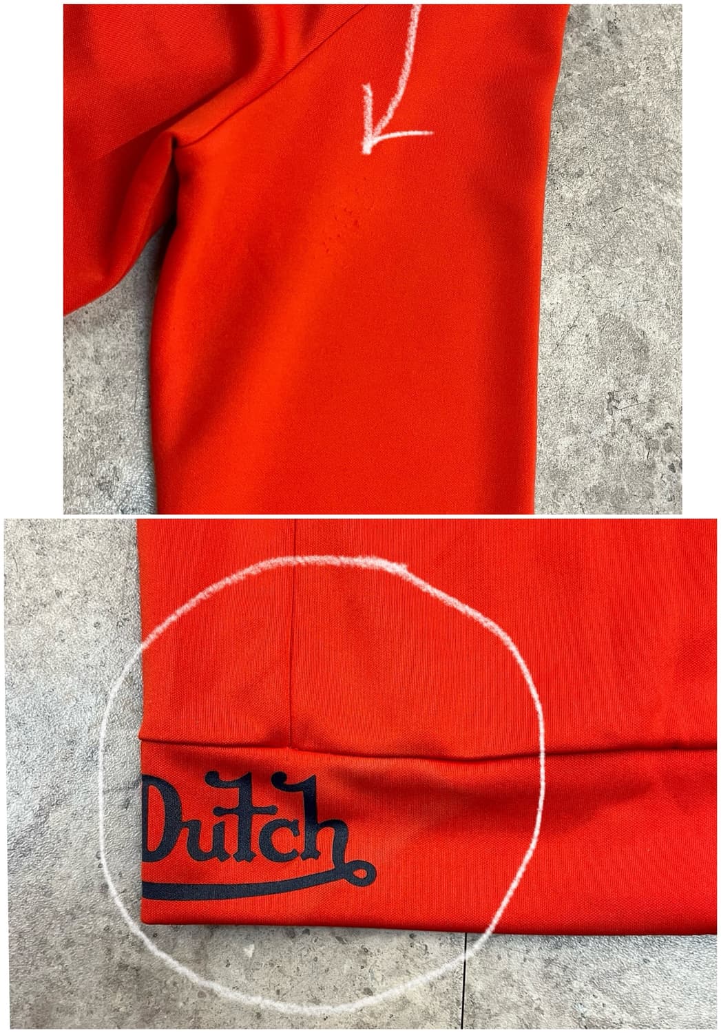 본더치 더블집업 져지 레드 100 #csz2473 상품이미지9