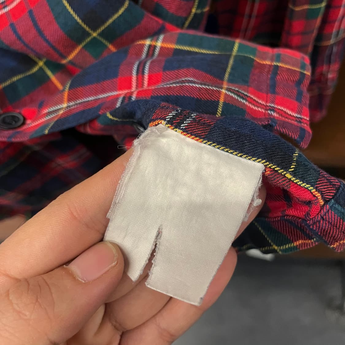 90s 폴로 랄프로렌 체크 엘보 패치 플란넬 셔츠 상품이미지9