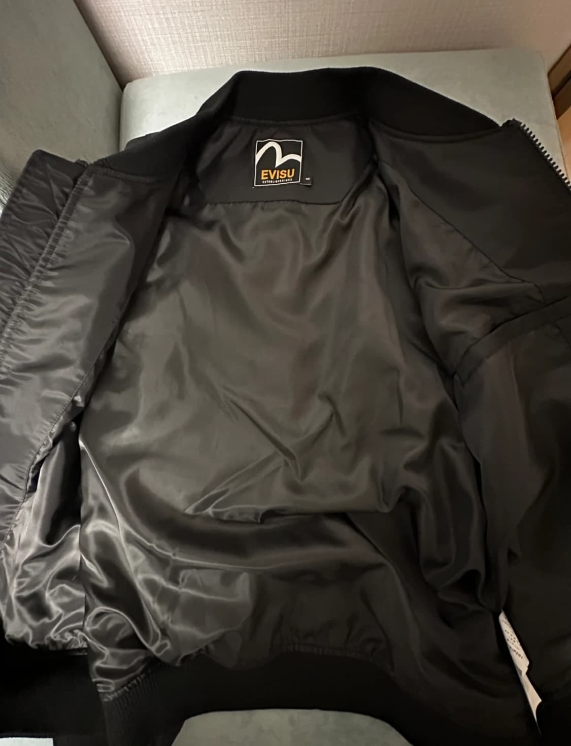 EVISU 에비수 블랙 봄버 자켓 105 상품이미지5