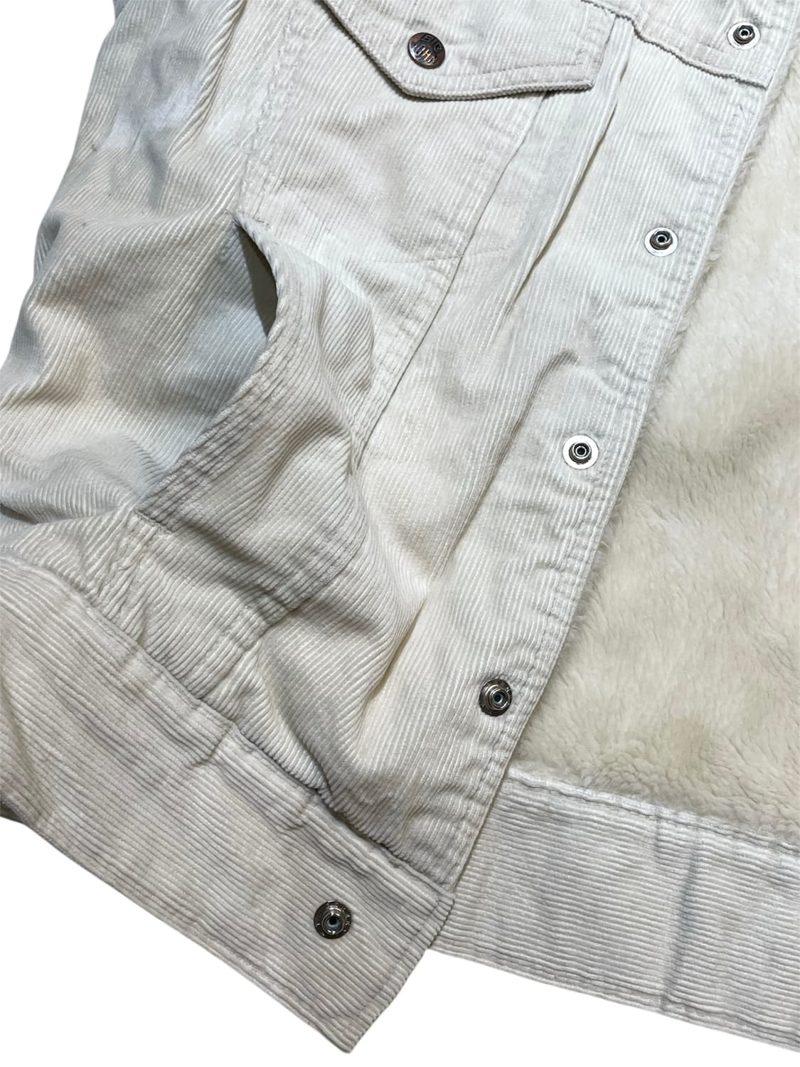 빅존 화이트 퍼 자켓 상품이미지5