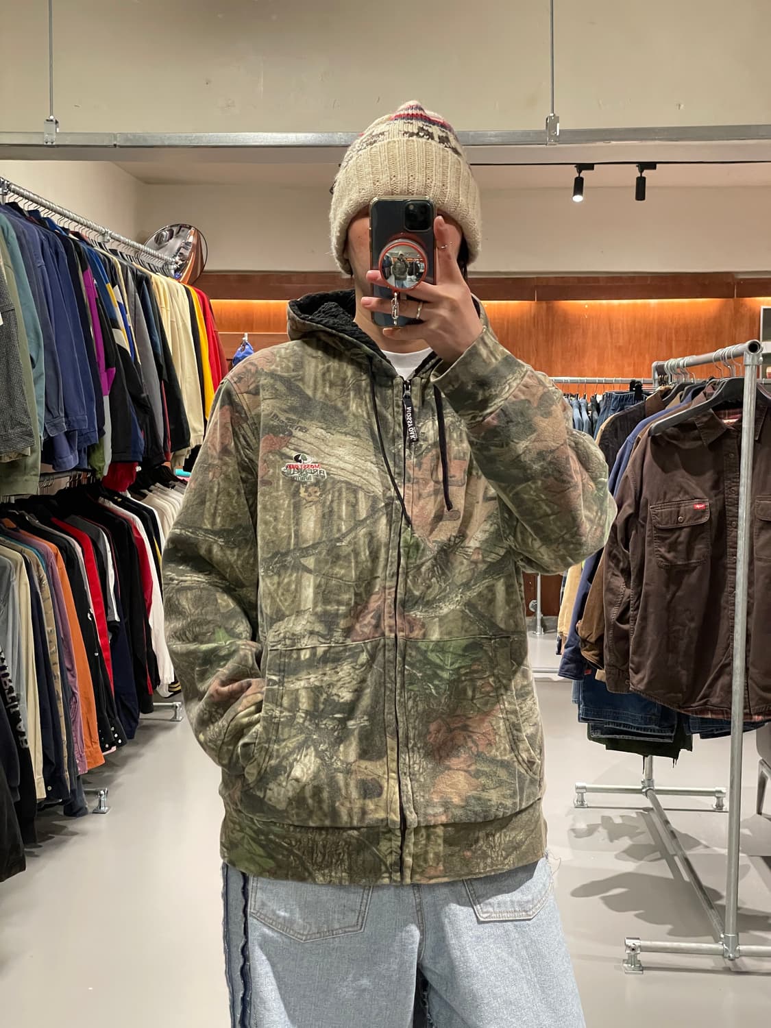 빈티지 리얼트리 쉐르파 후드집업 상품이미지1