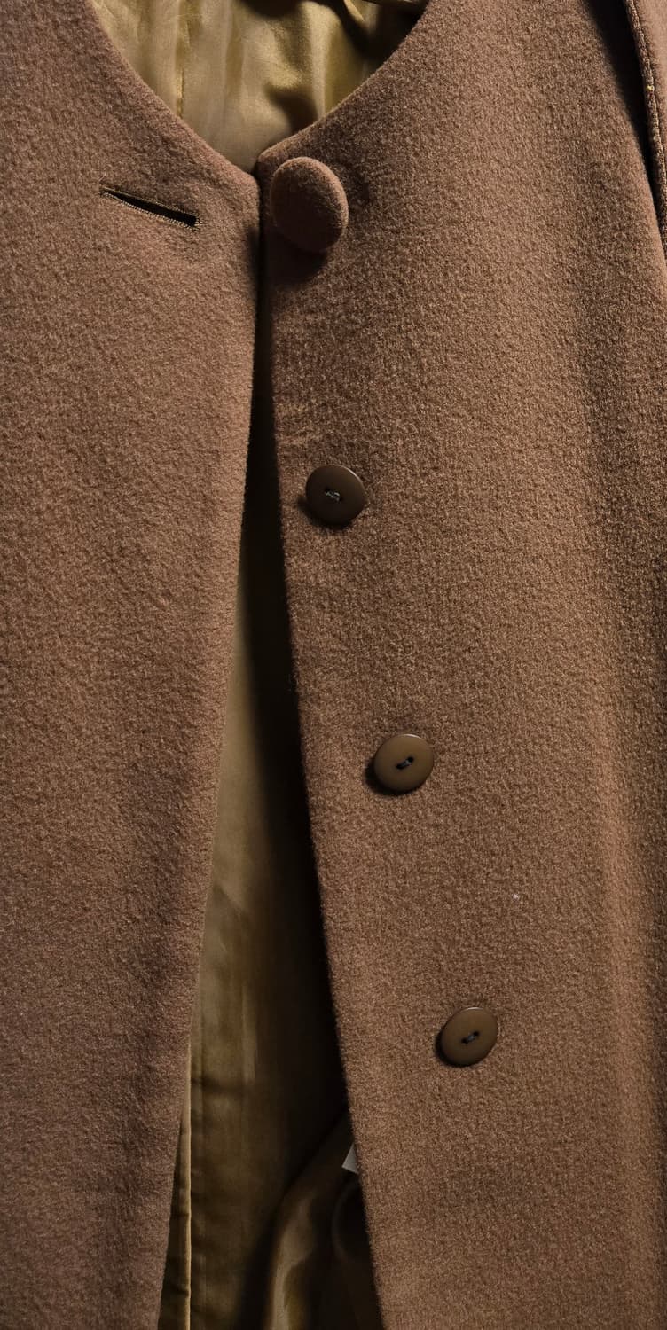 울캐시미어 머플러코트 카멜브라운색상 상품이미지6