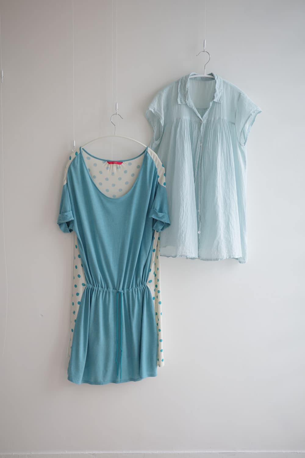 Mint sheer half sleeve blouse 상품이미지6