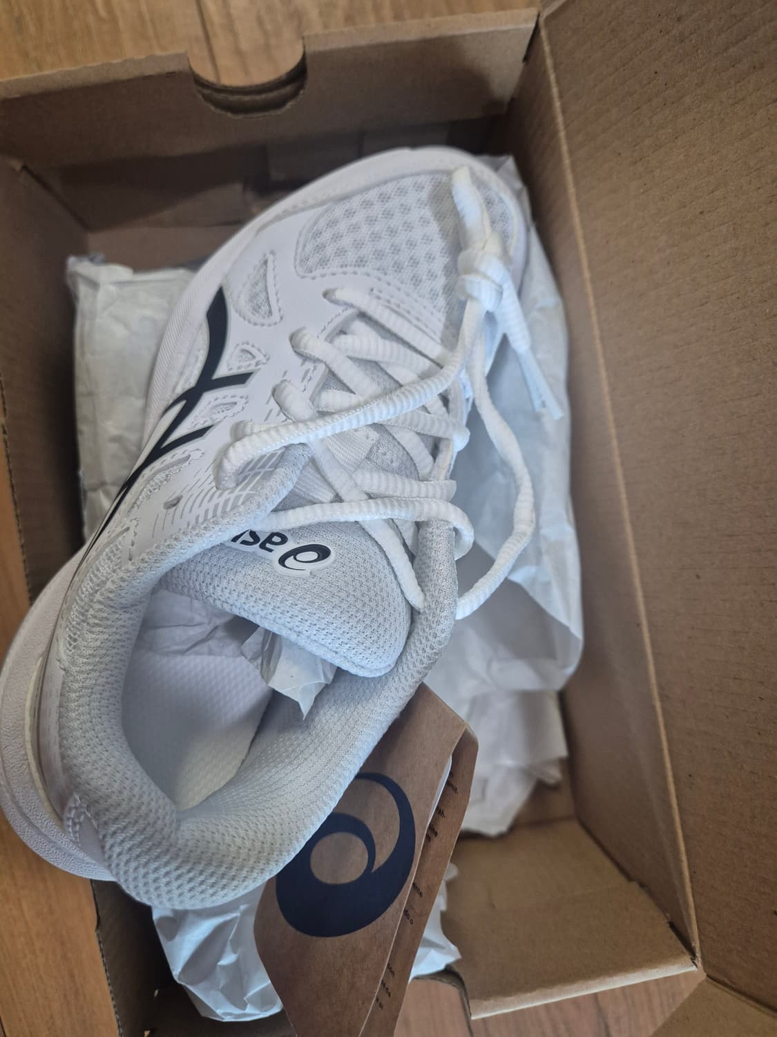 아식스 업코트6gs 화이트블랙 190사이즈 상품이미지1