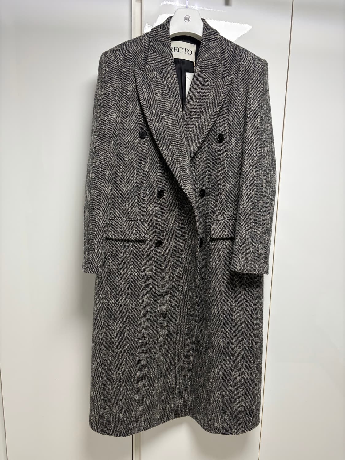 렉토 25FW 헤링본 더블 코트 S사이즈 판매합니다 상품이미지2