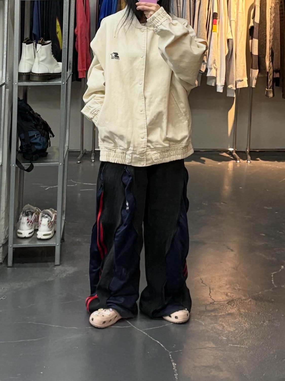 스타터 아이보리 블루종 자켓 A2838 상품이미지1