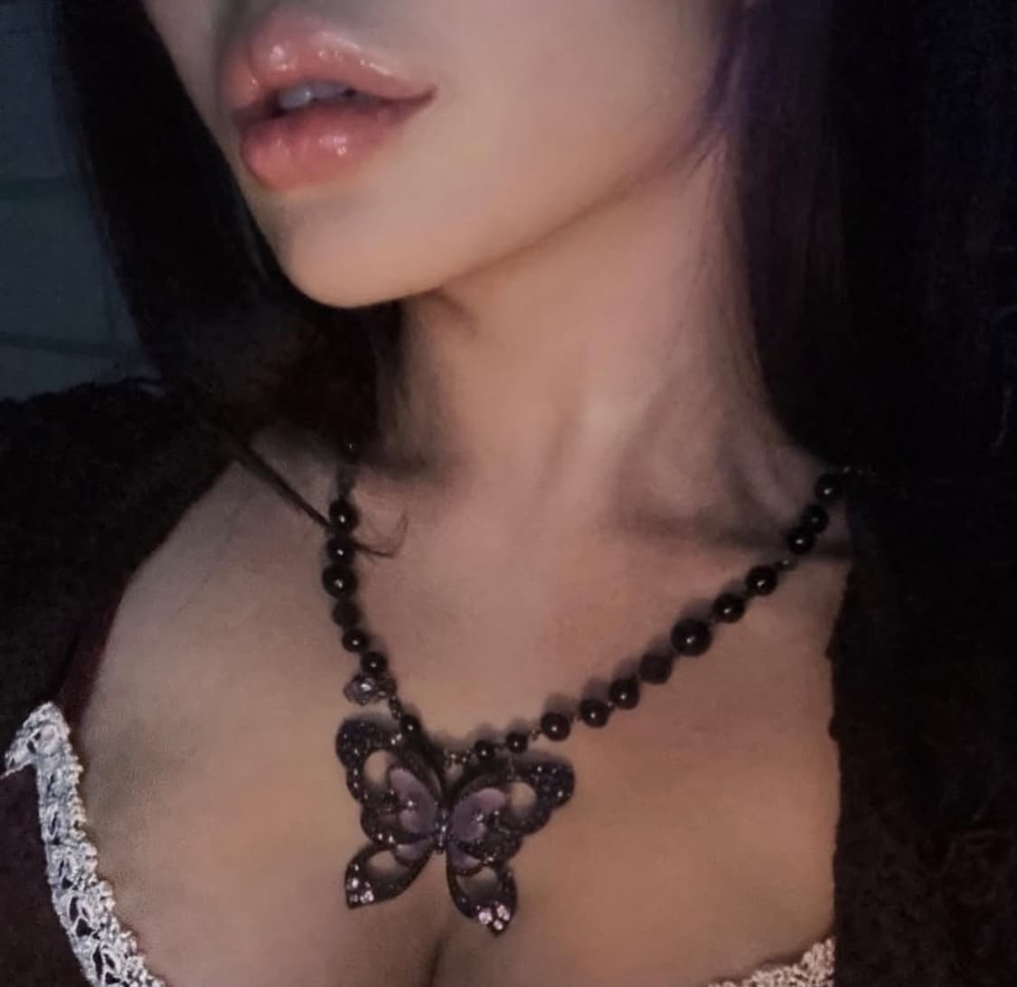 anna sui 안나수이 보라 나비 목걸이  상품이미지1