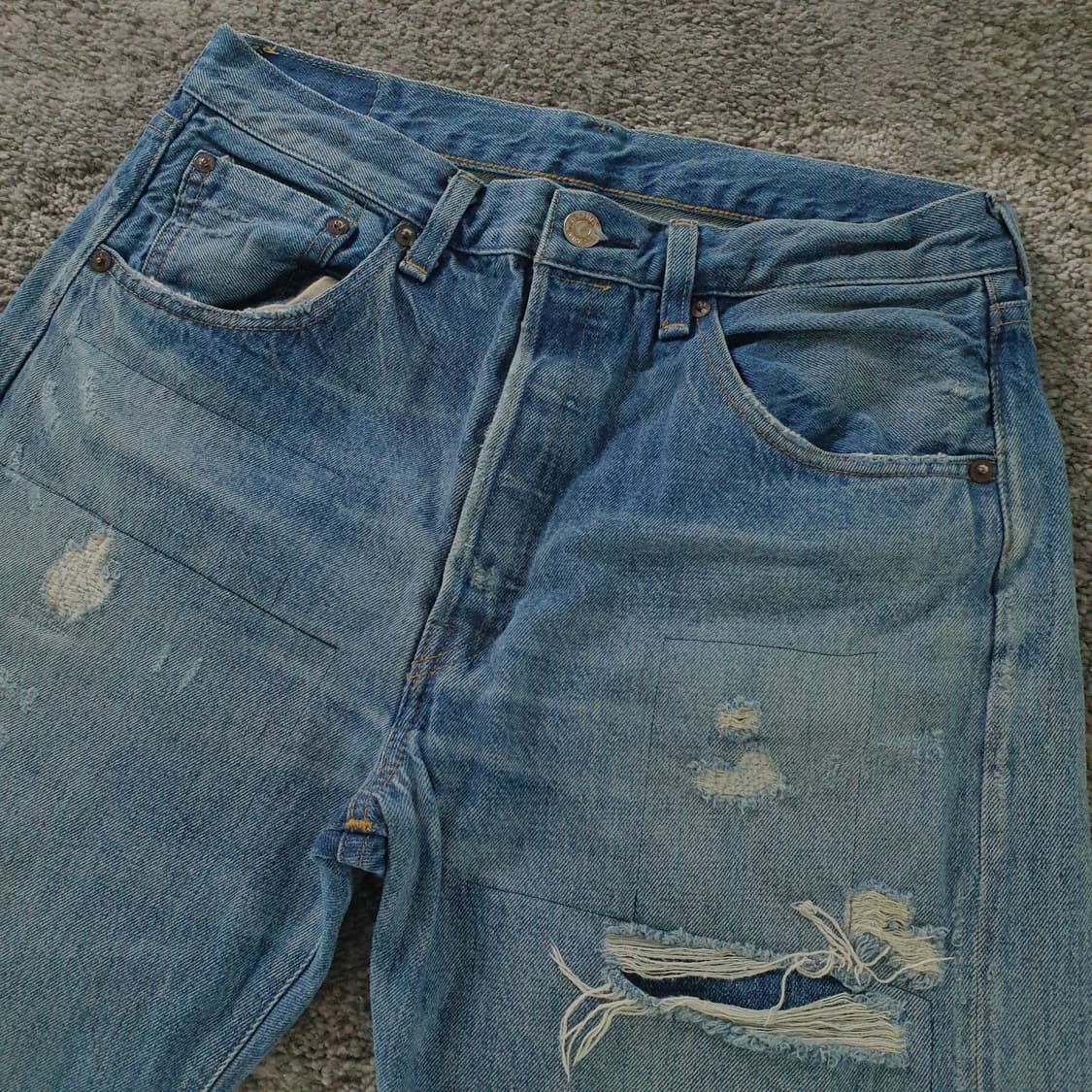 LEVI'S 501 디스트로이드 데님 팬츠 상품이미지5