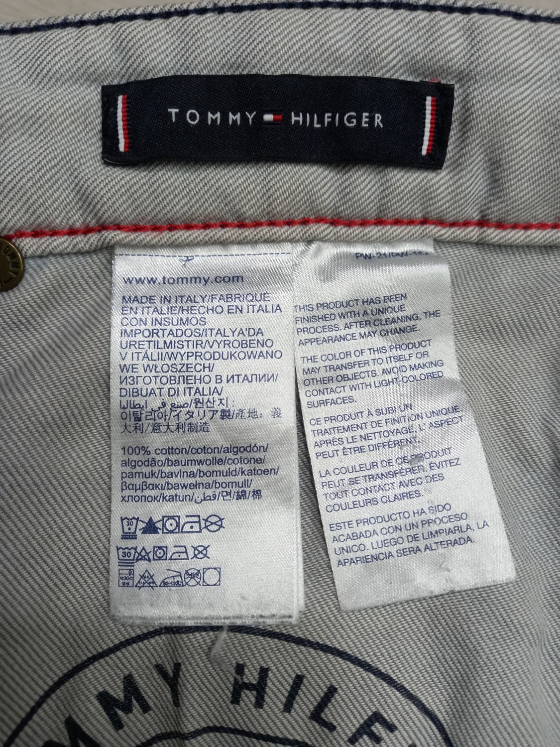 38 Tommy&Hilfiger Italy 셀비지 일자진 38-153 상품이미지10