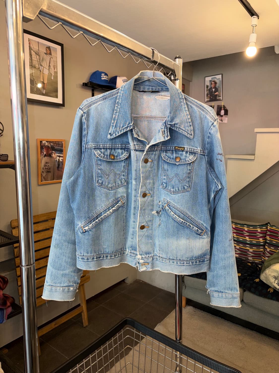 70-80‘s Wrangler 126MJ denim trucker  상품이미지4