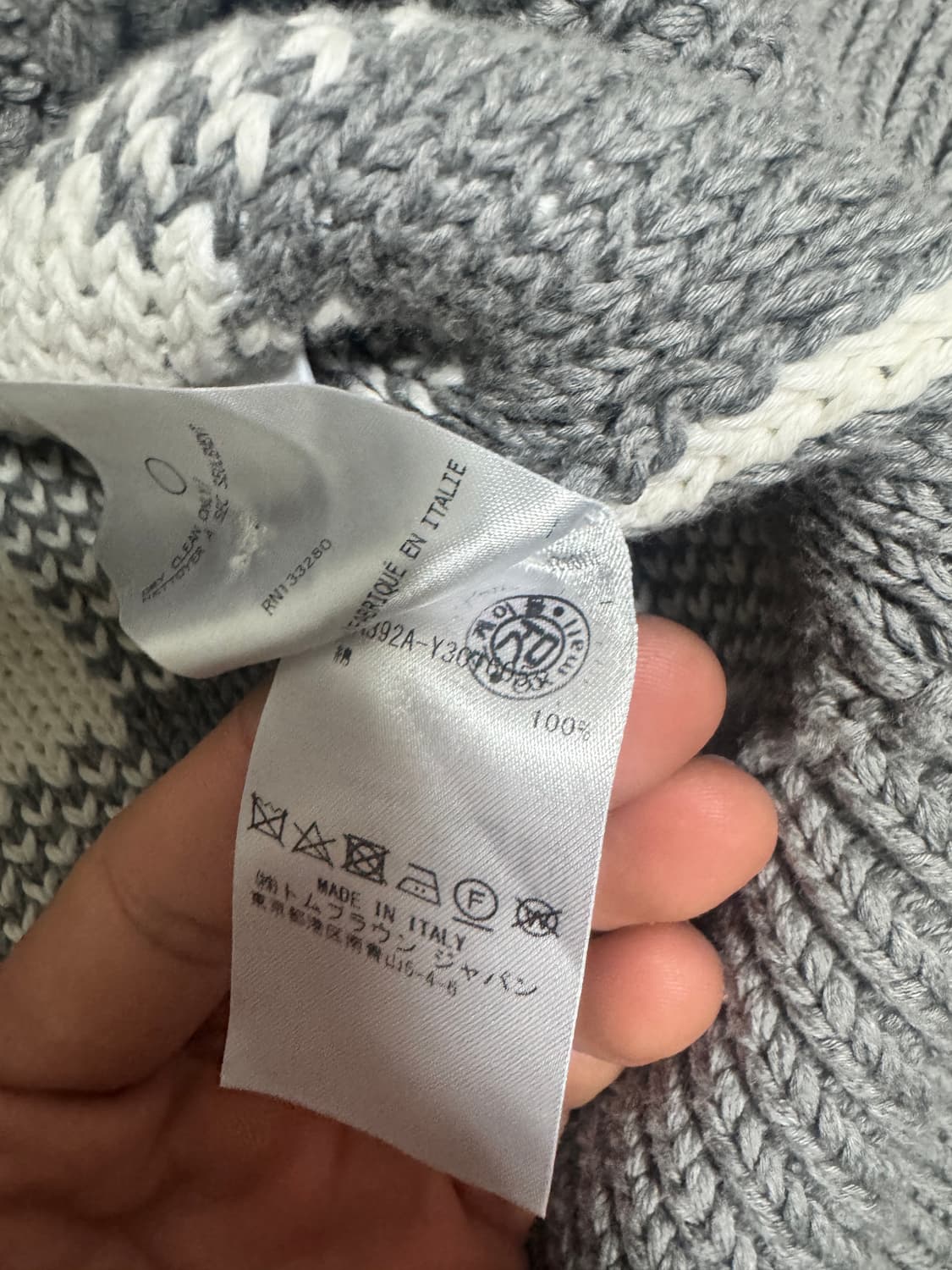 톰브라운 4-BAR 깅엄체크니트 4사이즈 상품이미지5