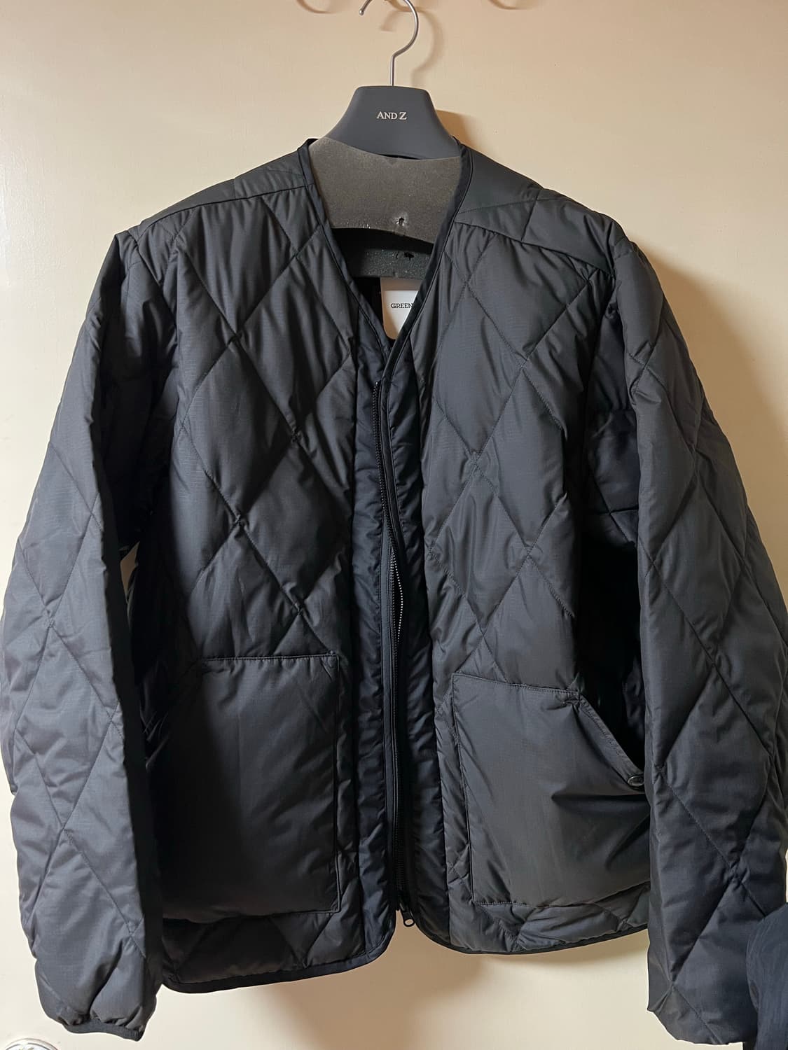 노스페이스 퍼플라벨 PLAS 필드 다운 가디건 아스팔트그레이 L 새제품 상품이미지1