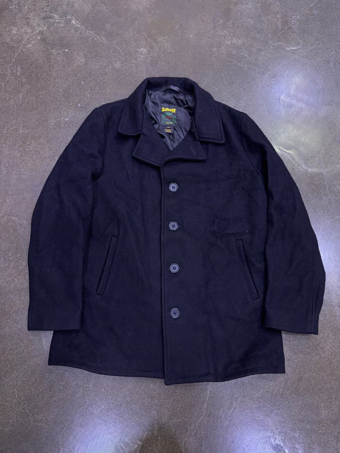 Schott 쇼트 NYC 울 싱글 해군 피코트 M 상품이미지1