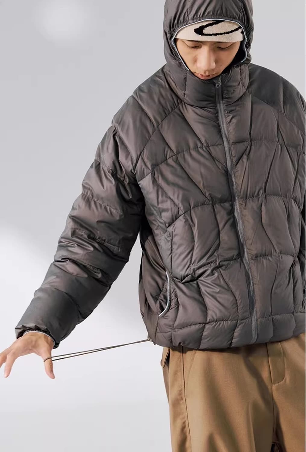 ️️️♦️ Sorona / 소로나 아우라 다운 경량 후드 패딩 파카 자켓 상품이미지10