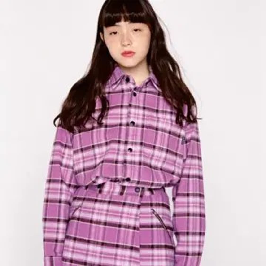 디스이즈네버댓 퍼플 체크 플란넬 셋업 상품이미지4