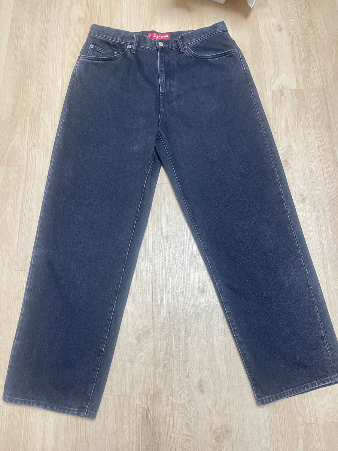 32 슈프림 배기진 블랙 24FW 공홈판 상품이미지1