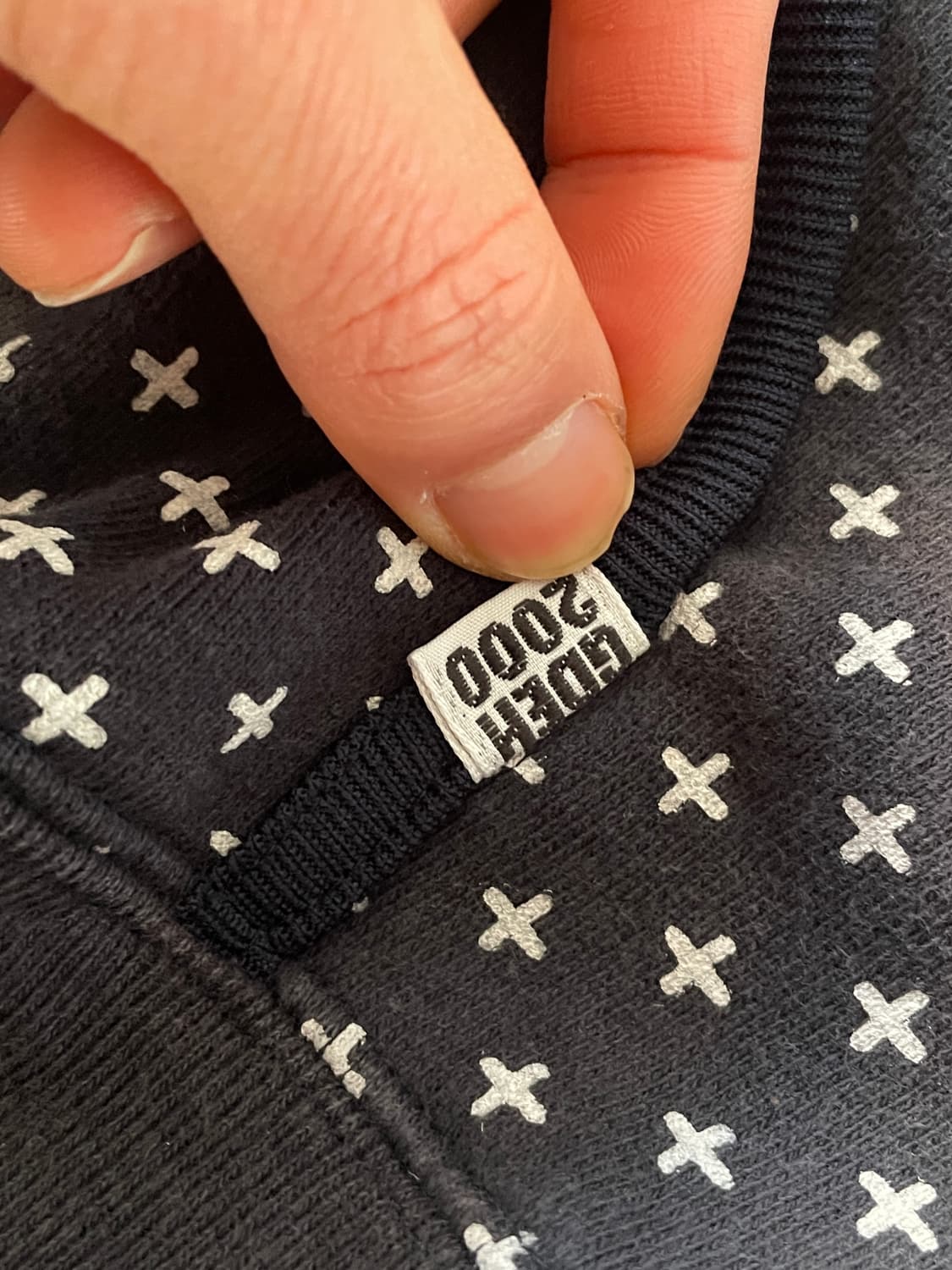 00s goodenough sashiko navy hoodie 상품이미지9