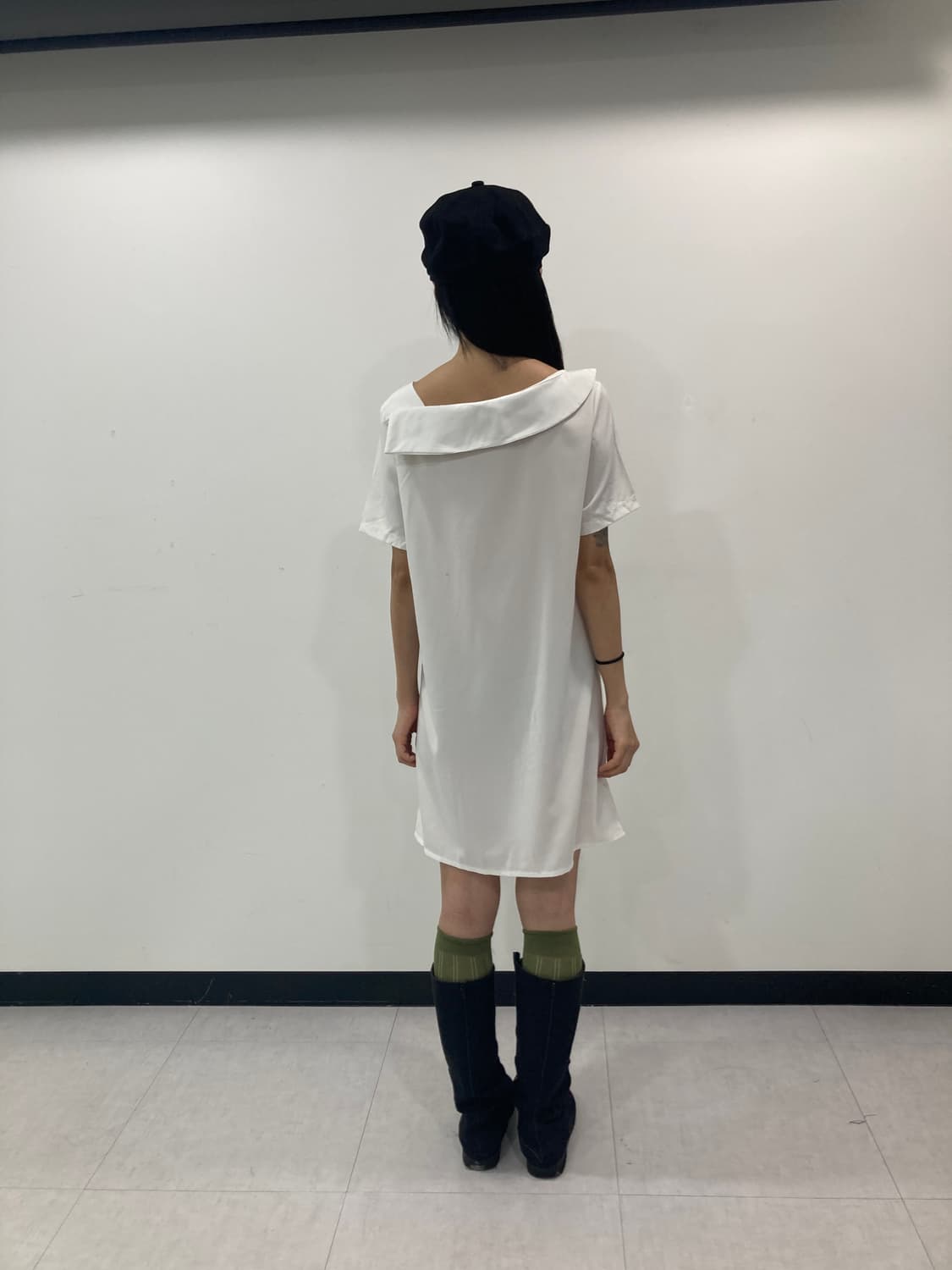 Lace button shirring ops 상품이미지4