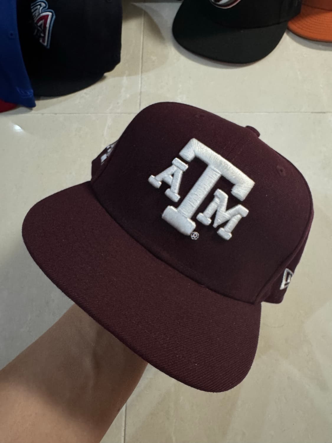 뉴에라 텍사스 a&m aggies 캡 미시착 5/8 처분  상품이미지1