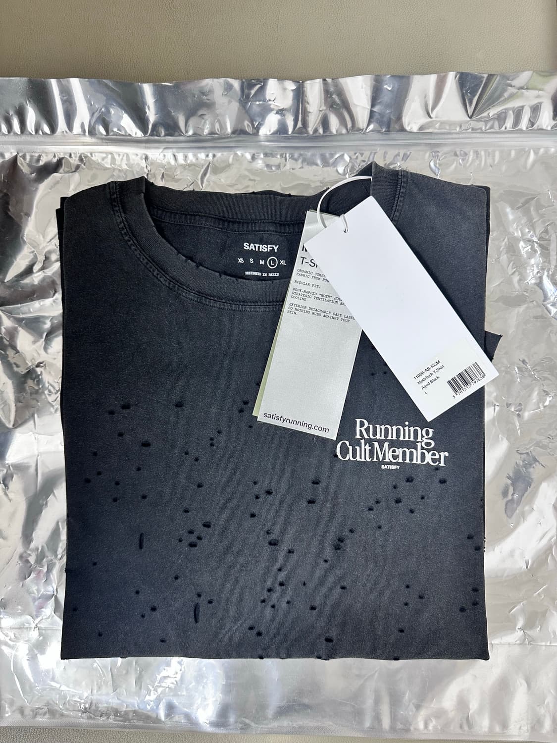 Satisfy Mothtech T-Shirt Aged Black (L) 상품이미지3