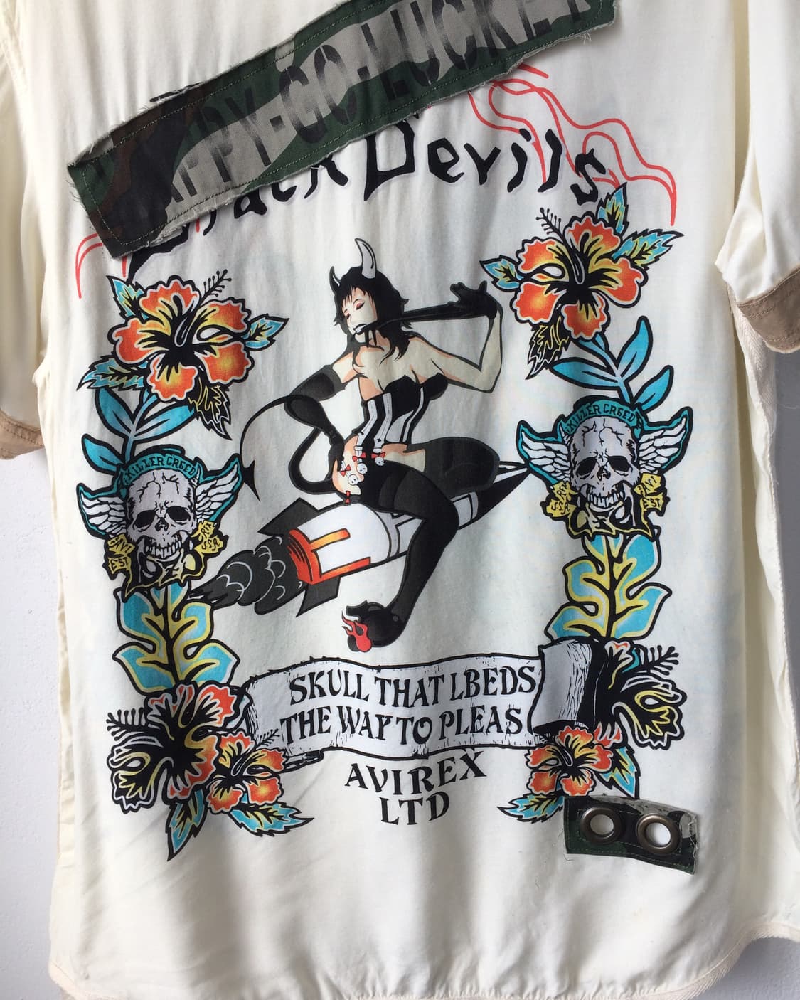 Avirex printing shirt 상품이미지5