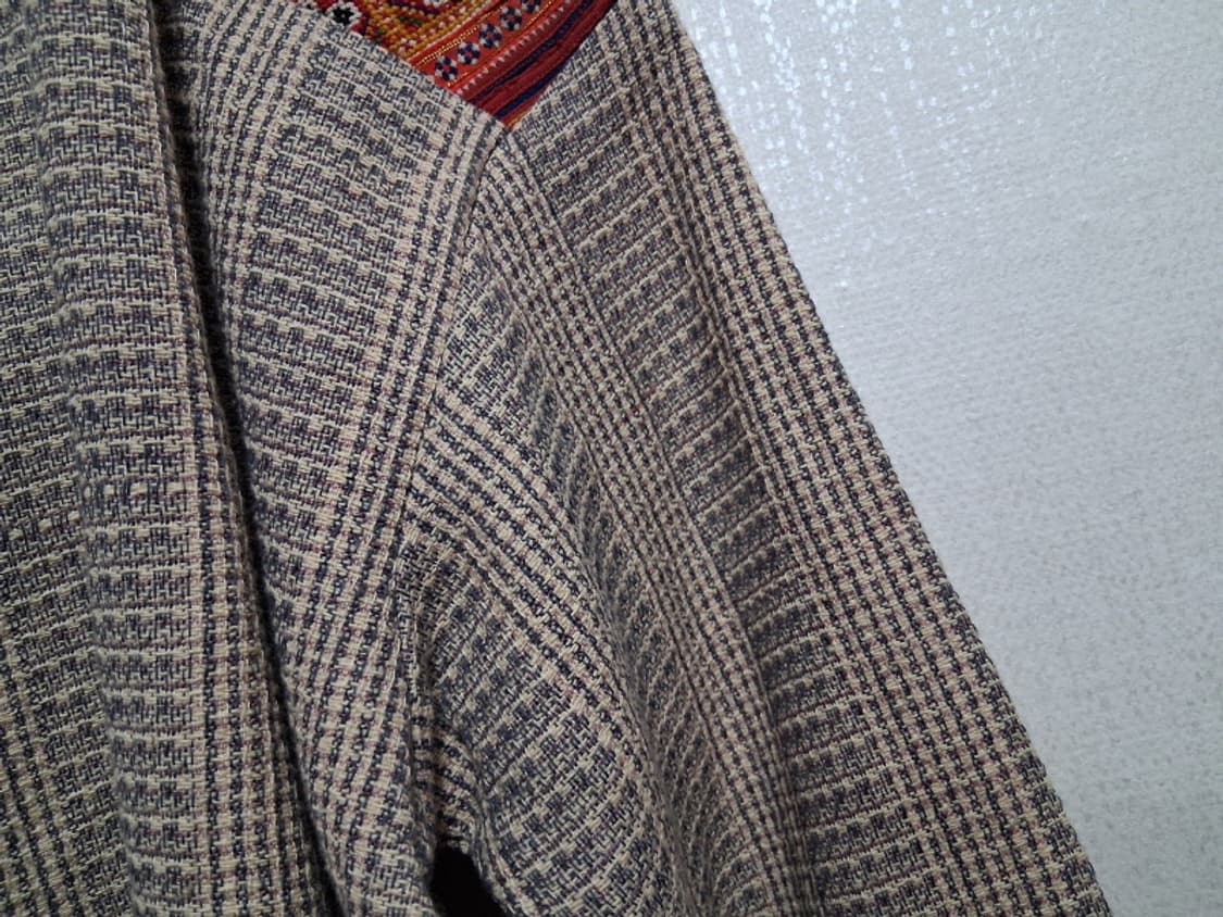 일본수입 rukmani 에스닉 자카드 티 블라우스 미착용 77까지 루즈핏 상품이미지5