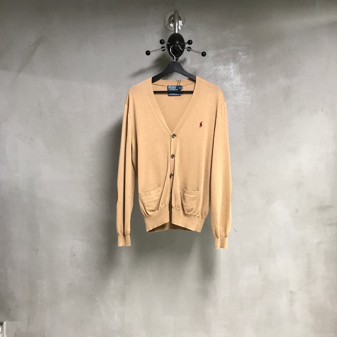 폴로 랄프로렌 엘보우 패치 니트 가디건 베이지 L 상품이미지1
