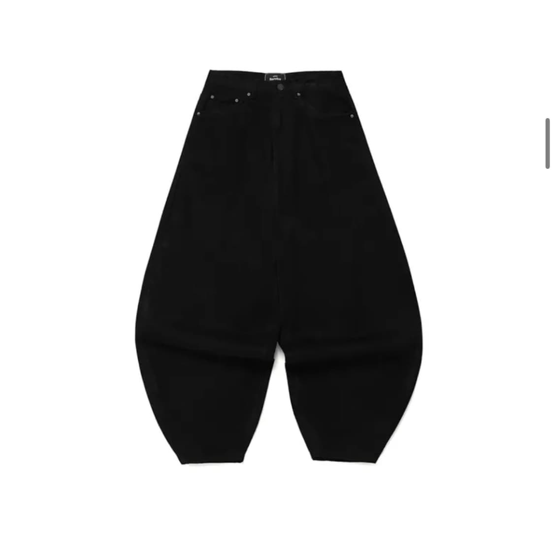 [46] 이스트서비스샵 벌룬 데님 팬츠 블랙 상품이미지1