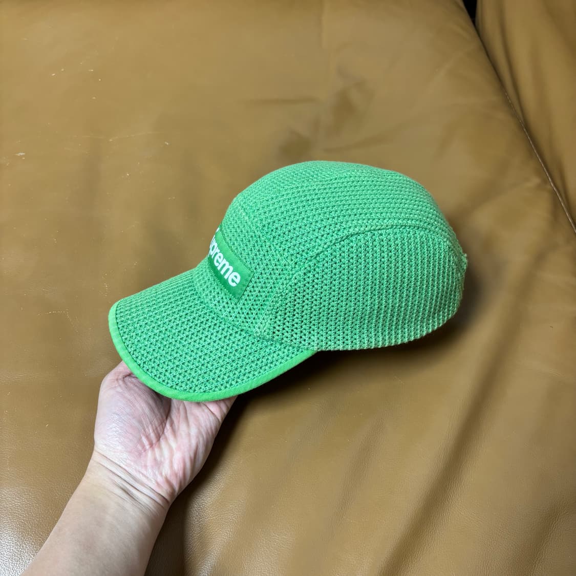 슈프림 캠프캡 모자 박스로고 스트링 메쉬 그린 상품이미지4