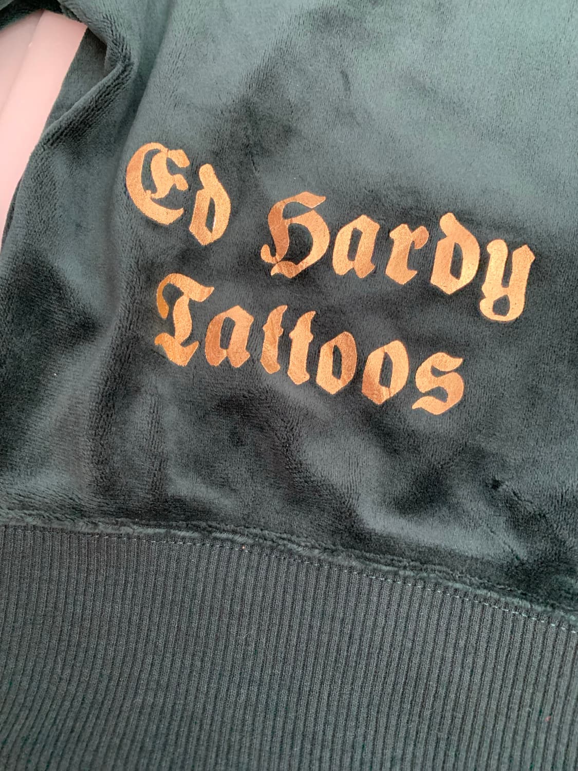 [새제품] 에드 하디 벨벳 벨루아 후드집업 상품이미지7