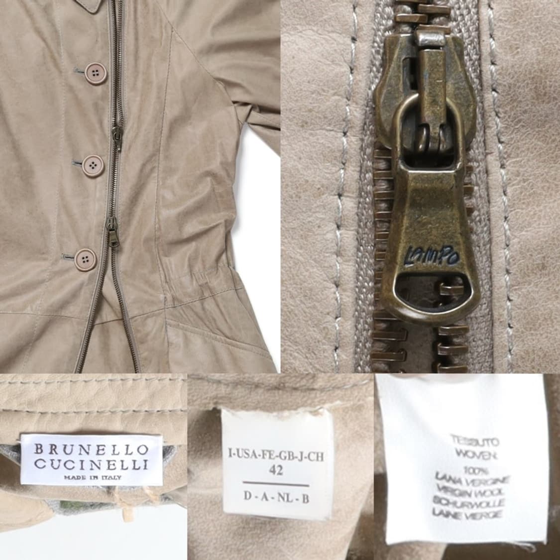 Brunello Cucinelli Leather Half Coat 

 상품이미지9