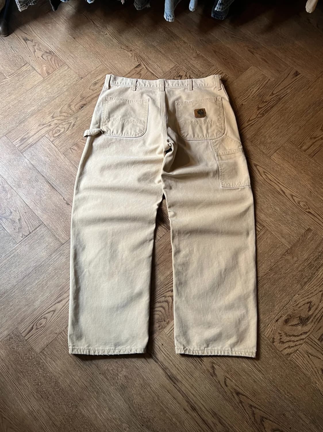 [36]칼하트 USA WET 밀 베이지 싱글니 워크팬츠 상품이미지1