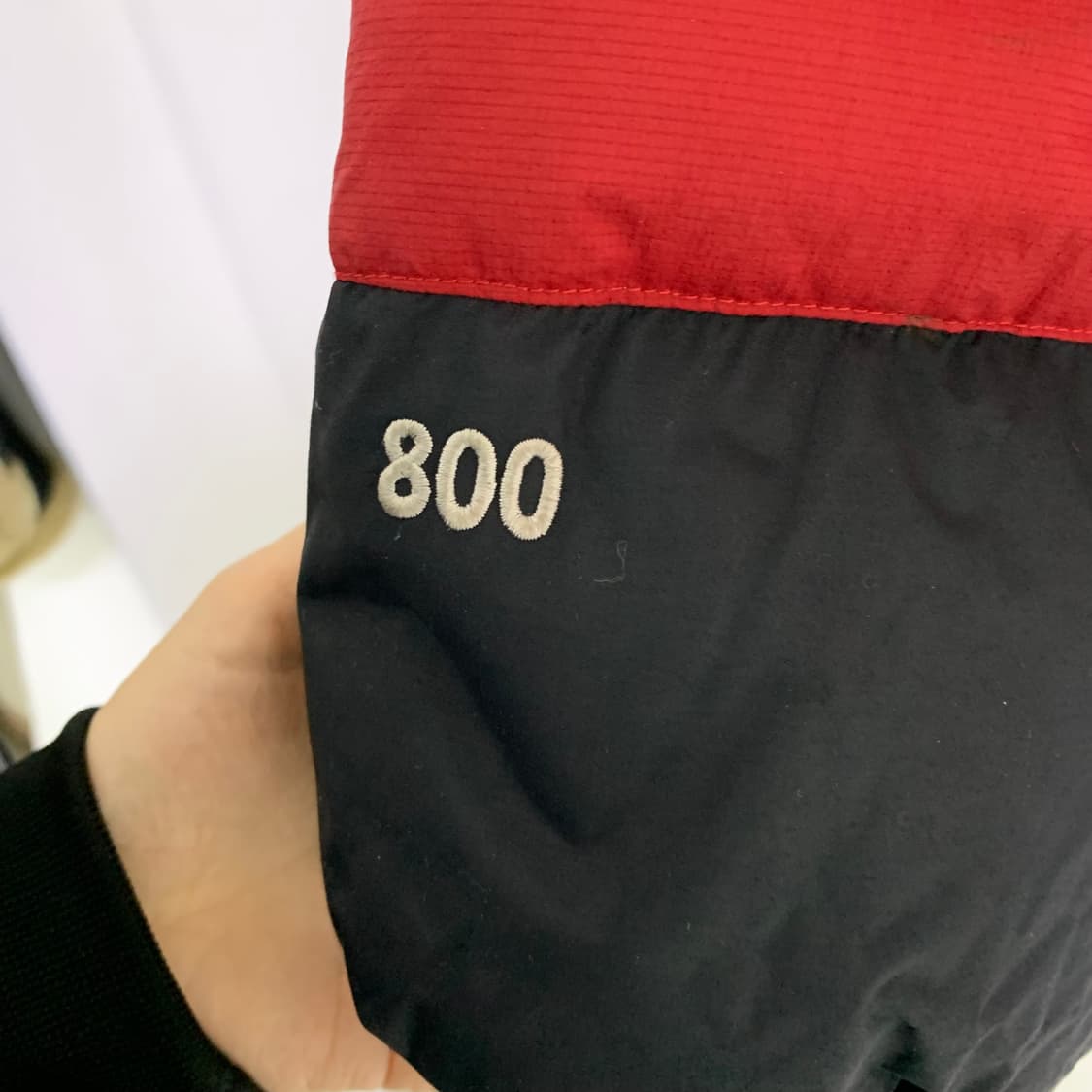 노스페이스 빈티지 써밋 800 레드 패딩 점퍼 90 사이즈 상품이미지4