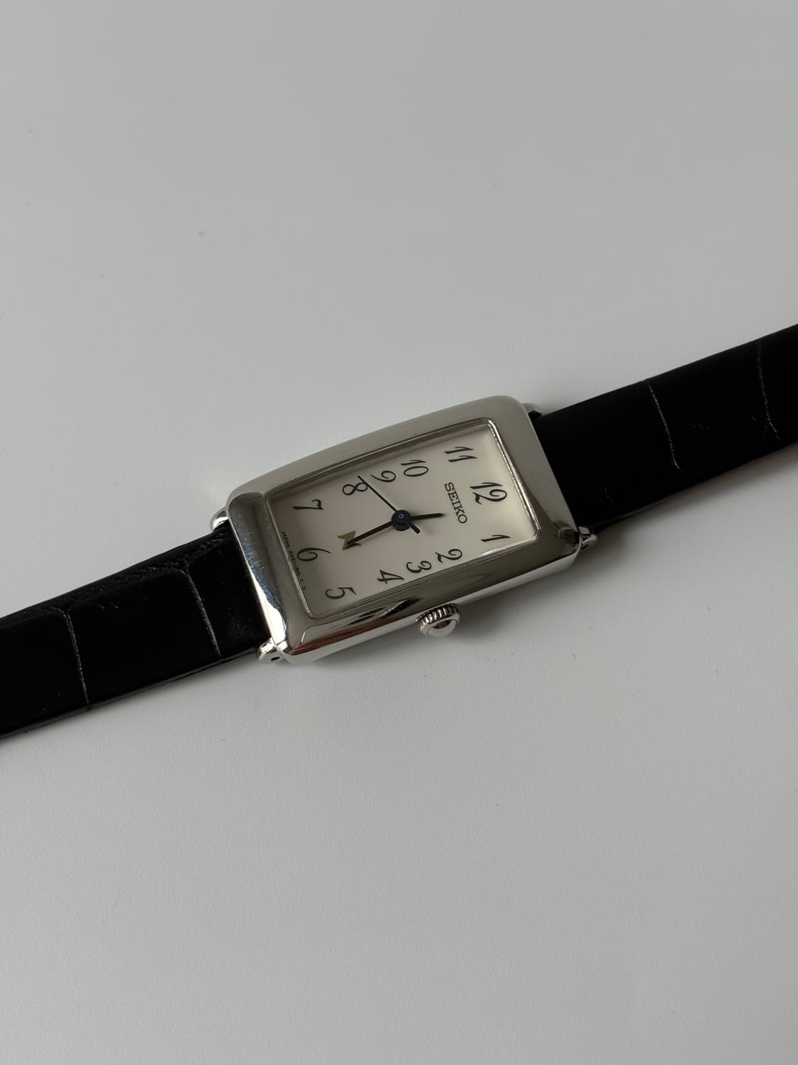 세이코 1990년대 Noie 실버 스퀘어 쿼츠 여성 상품이미지3