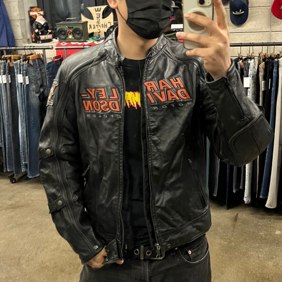 할리데이비슨 2in1 가죽 라이더 자켓 (100-105) 상품이미지9