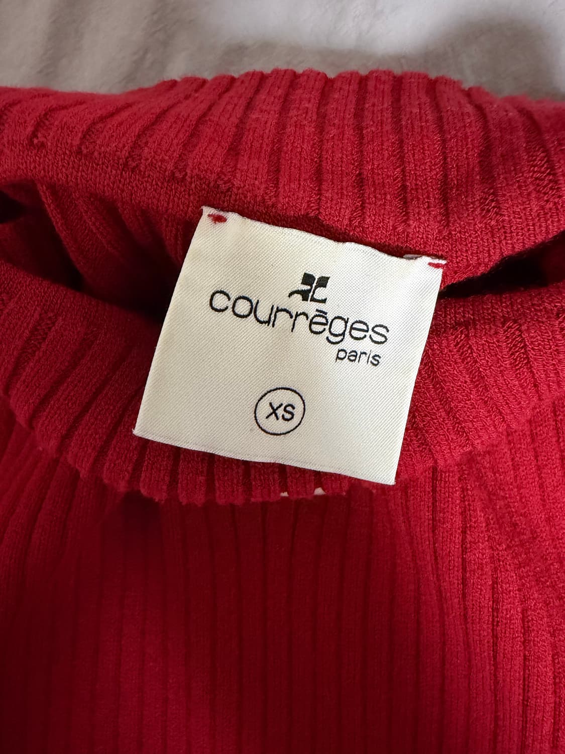 Courreges 골지 니트 반팔 상품이미지5