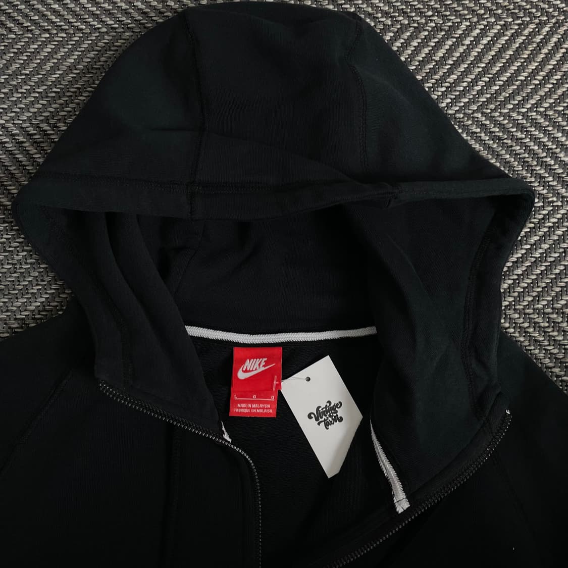 나이키 포켓 디테일 블랙 후드 집업y 2884 상품이미지5