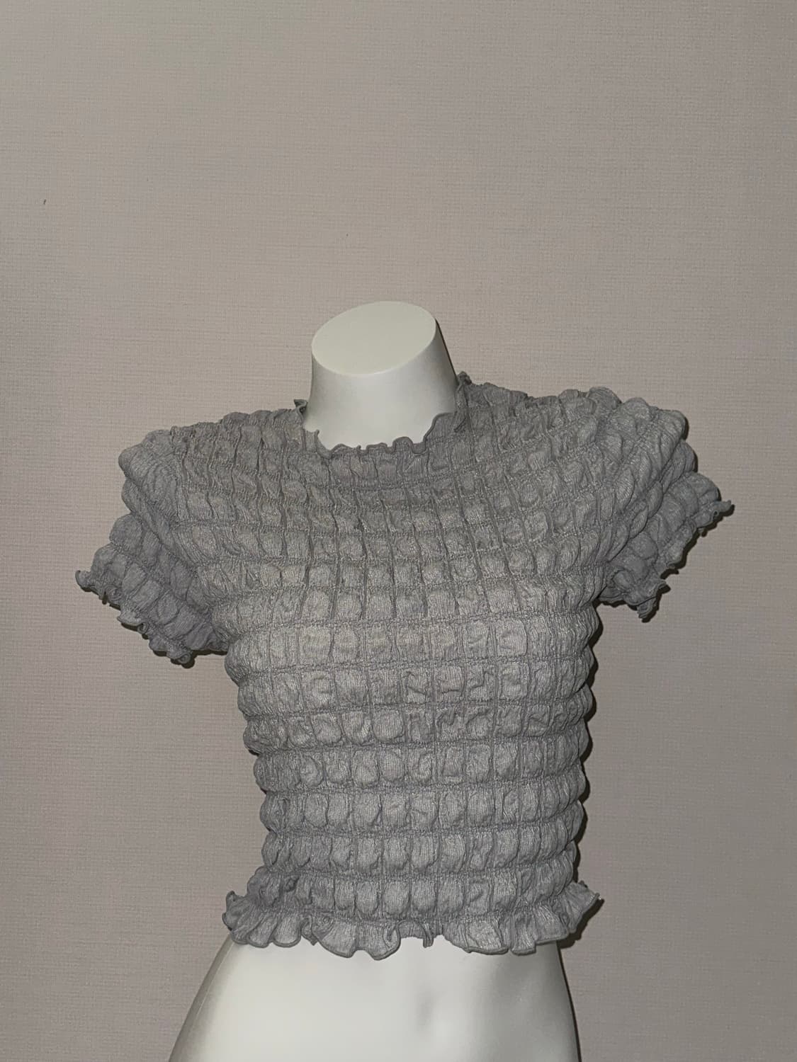 팝콘 빈티지 엠보 탑 상품이미지4