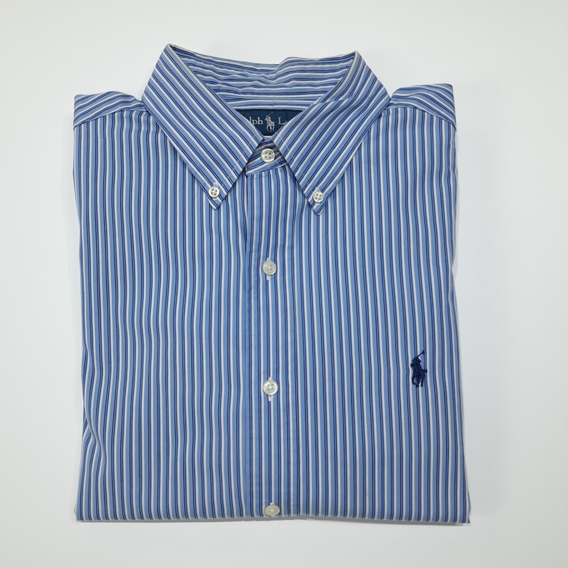 CL796 L 폴로 00s 블루 스트라이프 버튼다운 셔츠 남방 상품이미지7