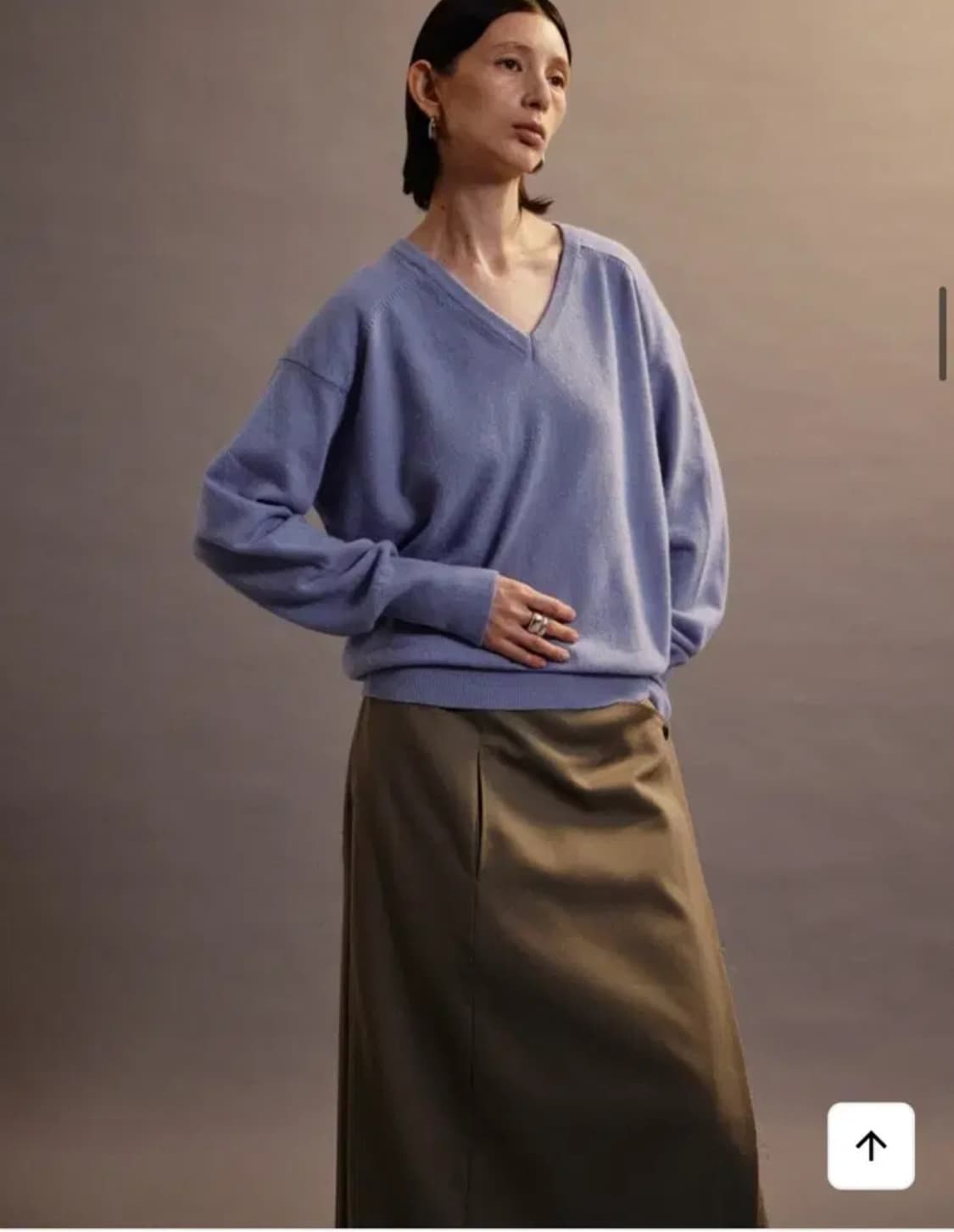 에토스 MIDI WRAP PANTS 카키 1사이즈 상품이미지9
