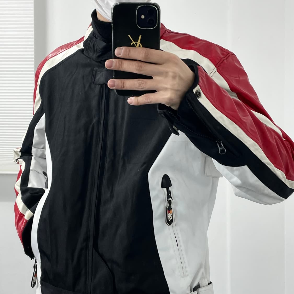 L 리플렉티브 레더 라인 레이싱 자켓 상품이미지4