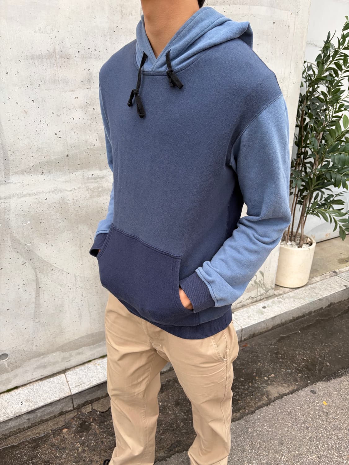 꼼데가르송 셔츠 컬러블록 후드티 상품이미지2