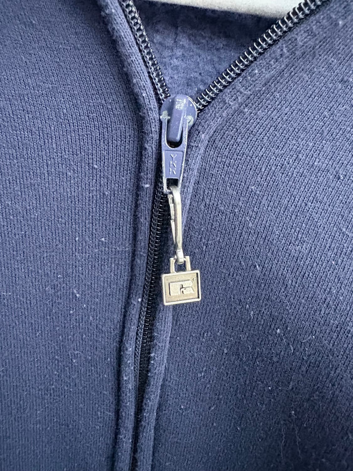 (XL) 90s 러셀 USA 네이비 후드 집업 상품이미지5